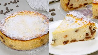 Torta con ricotta gocce di cioccolato e scorza di limone il dolce facile e goloso da preparare [upl. by Olag]