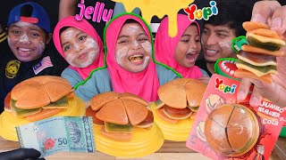 YUPI JELLY GUMMY JUMBO BURGER CHALLENGE quot siapa menang dapat RM50quot [upl. by Eitsirc]