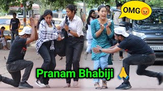 Pranam Bhabiji Part  3  Best Prank on Cute Girls 😲 PrankBuzz [upl. by Haik716]