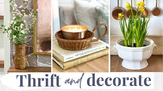 THRIFTED VS STYLED DECORATE WITH ME  THRIFTING HOME DECOR AT GOODWILL 2024  budget home decor [upl. by Nafets]