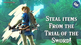 How to STEAL Gear from the Trial of the Sword in Zelda Breath of the Wild [upl. by Lasko]