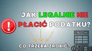 Jak legalnie nie płacić podatku od przychody z zysków kapitałowych [upl. by Areval736]