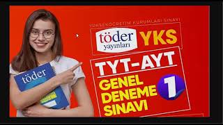 TÖDER TYT AYT 1 DENEME SINAVI 1213 OCAK 2024  TÖDER TYT DENEME CEVAP ANAHTARI 2024 [upl. by Roswell]