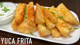 Yuca Frita y Salsa de Cilantro  Cocina Con Fujita [upl. by Su877]