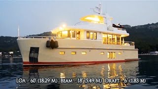 BERING 60 DZAM ON SALE Steel Luxury Explorer Trawler Yacht [upl. by Kafka]