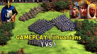 AOE 2 Definitive Edition  GAMEPLAY Lithuanians Age Of Empires 2 [upl. by Ecirad]