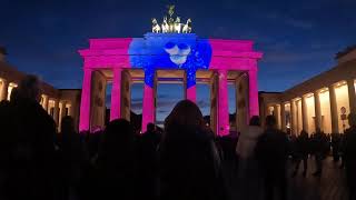 20th Festival of Lights  Berlin 2024  Brandenburger Tor  04 Oktober 2024 [upl. by Gnod]