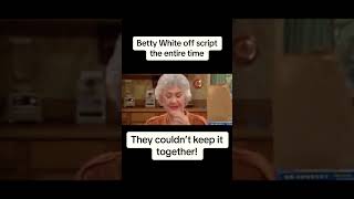 Betty White Goes OFF SCRIPT ytshorts funnyshorts shortsfeed bettywhite betty [upl. by Vierno]