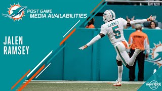 CB Jalen Ramsey meets with the media after LVvsMIA  Miami Dolphins [upl. by Dorren]