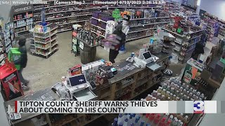 Tipton County sheriff warns thieves about coming to his county [upl. by Yetac]