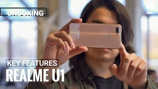 Realme U1 unboxing and key features [upl. by Ahsaenat]