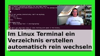 Linux Verzeichnis im Terminal erstellen und sofort rein wechseln [upl. by Myk897]