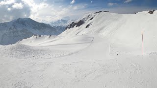 Piste Lac red La NormaValfrejus Ski [upl. by Airbas]