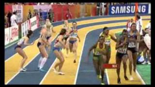 4x400m Relay Women  IAAF World Indoor Championship Doha 2010 [upl. by Ailemac]