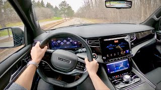 2022 Jeep Wagoneer Series III Start Up Test Drive Walkaround POV and Review [upl. by Ydda]