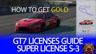 GT7 Super License S3  Gold Standard Step by Step Tutorial Guide  Tsukuba in Nissan Silvia S3 [upl. by Kaspar]