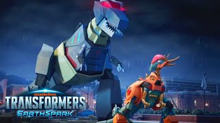 Jawbreaker VS Grimlock  Transformers EarthSpark  Animation  Transformers Official [upl. by Laoj100]