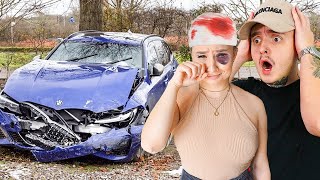 AM FACUT ACCIDENT CU NOUA LUI MASINA  PRANK [upl. by Mcneely]