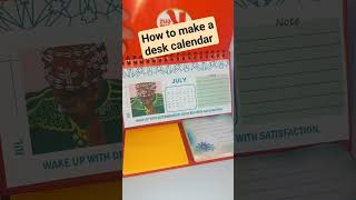 how to make a desk calendar diy diycrafts [upl. by Viccora383]