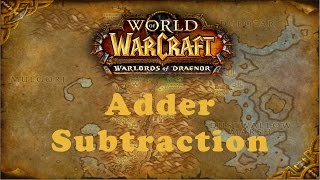 World of Warcraft Quest Adder Subtraction Horde [upl. by Cassidy]