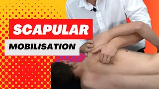 Scapular Mobilisation Joint Play Technique Demonstration Video [upl. by Pry]