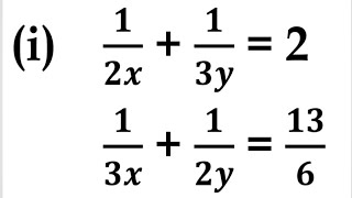 12x13y213x12y  136  1÷2x1÷3y21÷3x1÷2y13÷6  Rpk86 [upl. by Bopp]