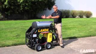 Landa MHC Pressure Washer  mobile hot and compact video 1 of 5 [upl. by Coryden]