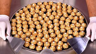 I Turn 100 Ferrero Rocher Into Ice Cream Rolls 30°C  ASMR [upl. by Jaal]