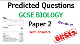 Predicted GCSE Biology Paper 2 Exam Questions and Answers  Grade 9 Revision [upl. by Benjie]