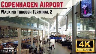 Hustling through Copenhagen Airport CPH  Terminal 2 to Gate E112  Copenhagen Denmark  4K UHD [upl. by Washko]