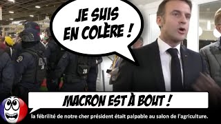 Macron PÈTE UN CÂBLE et MENT au salon de lagriculture [upl. by Bunder]