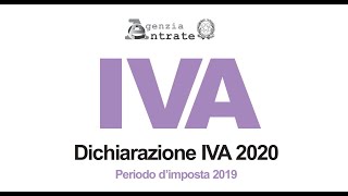 Scadenza lipe quarto trimestre 2019 e dichiarazione IVA 2020 quadro VP novità e semplificazione [upl. by Milstone]