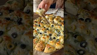 Pizza with garlic sauce Sarımsaklı pizza [upl. by Atnas]