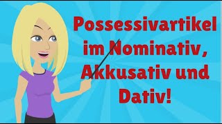 Nominativ Akkusativ Dativ  3 Cases in German  Learn German Grammar  A1A2 [upl. by Balac848]