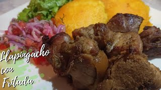 LLAPINGACHO CON FRITADA  Receta Fácil  Cocinando Con Malú [upl. by Tannie]