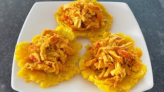 Patacones con Pollo en 20 Minutos  El de las trufas [upl. by Silletram727]