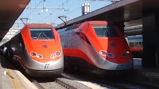 Roma Termini mit Frecciarossa Frecciargento und Frecciabianca [upl. by Atteiram898]