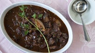 Rezept Boeuf Bourguignon Französischer Rindfleisch Eintopf selber machen [upl. by Hamal841]