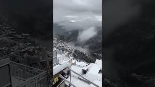 Shimla Snowfall Today Feb 2024 shimla snowfall snow mallroad 2024 shorts [upl. by Letsyrhc]