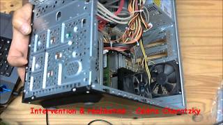 HP P6035fr montage disque dur [upl. by Hanshaw]