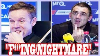 Ronnie OSullivan slams quotfing nightmarequot Ali Carter in scathing attack on bitter rival [upl. by Eniamrehc]