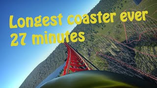 The longest coaster in PLANET COASTER  Pov  ONRIDE [upl. by Knuth]