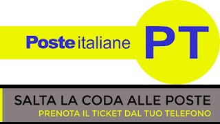 Prenotazione Ticket Poste Italiane [upl. by Venezia]