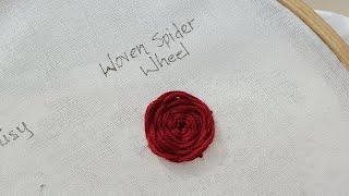 How to do Woven spider wheel stitch for beginners [upl. by Ornstead]