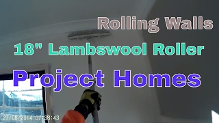 Rolling Walls with 18quot460mm Lambswool roller [upl. by Luemas624]