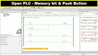 Open PLC Tutorials  Memory bit amp Push Button Concepts in PLC [upl. by Fielding13]