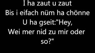 Züri West  I schänke dr mis Härz LYRICS [upl. by Ydnal]