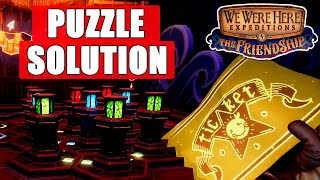 How to Solve the TILES PUZZLE  We Were Here Expeditions The FriendShip Tutorial Guide [upl. by Aihpled]