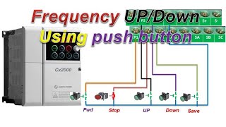 🔴LampT drive parameter setting  Frequency UP Down Using push button  Hindi [upl. by Rodnas564]