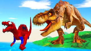 FPS Avatar in Jurassic Park Rescues Super Hero and Fight Dinosaurs  Animal Revolt Battle Simulator [upl. by Emmanuel]